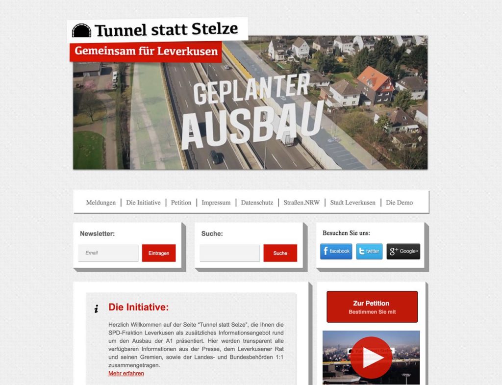 Tunnel instead of stilt - SPD faction Leverkusen