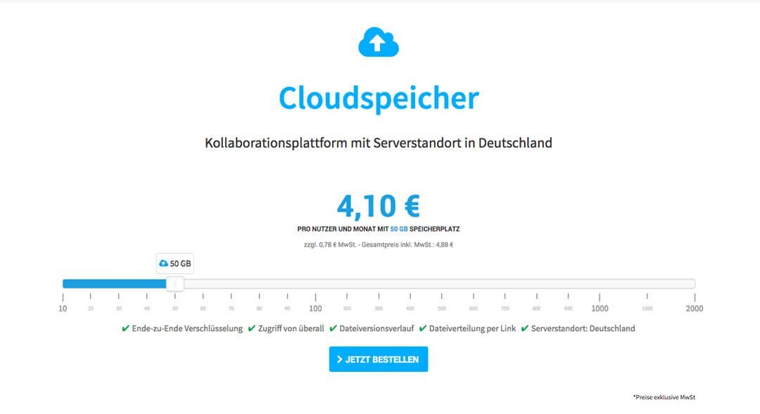 Hosting Base - Cloudspeicher