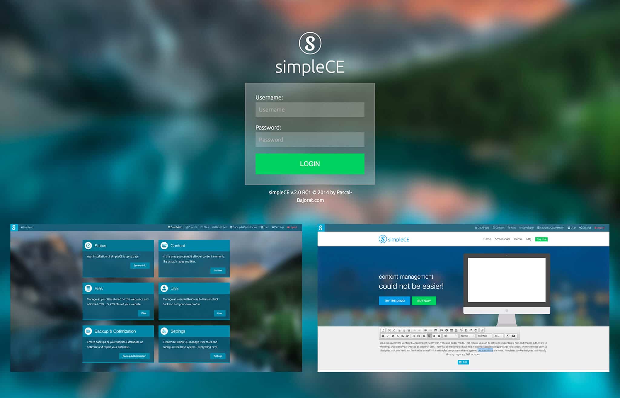 simpleCE (mini CMS)